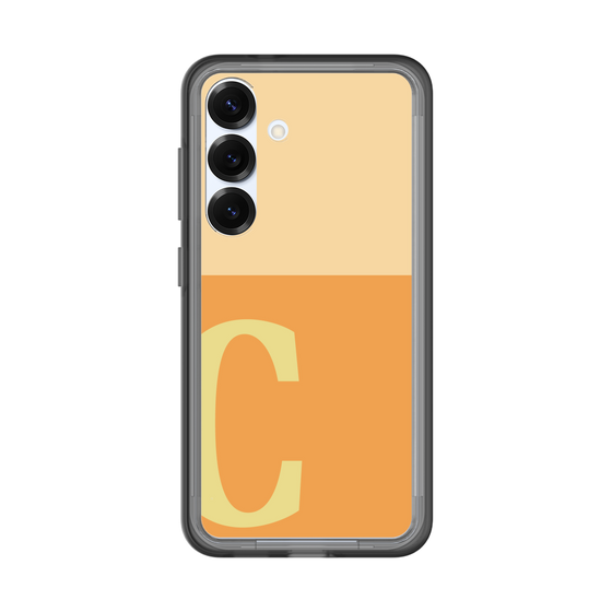スリムプロテクションプレミアムケース［ オリジナル - initial two tone - C orange ］