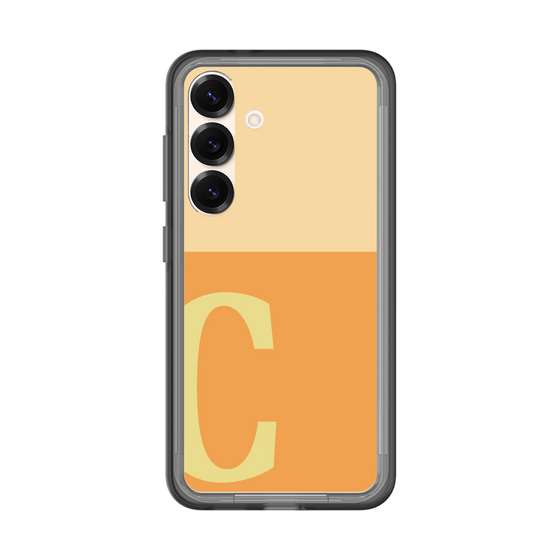 スリムプロテクションプレミアムケース［ オリジナル - initial two tone - C orange ］