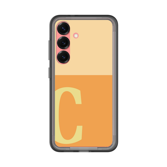 スリムプロテクションプレミアムケース［ オリジナル - initial two tone - C orange ］