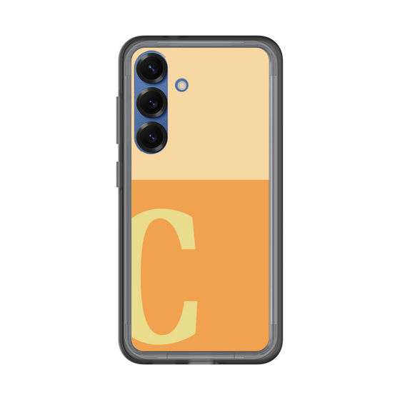 スリムプロテクションプレミアムケース［ オリジナル - initial two tone - C orange ］
