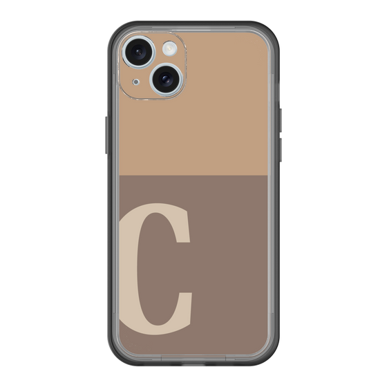 スリムプロテクションプレミアムケース［ オリジナル - initial two tone - C brown ］