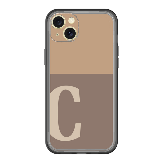 スリムプロテクションプレミアムケース［ オリジナル - initial two tone - C brown ］