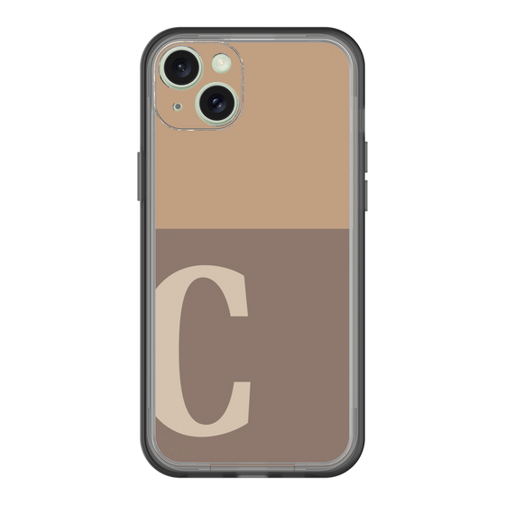 スリムプロテクションプレミアムケース［ オリジナル - initial two tone - C brown ］