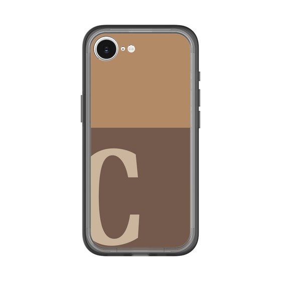 スリムプロテクションプレミアムケース［ オリジナル - initial two tone - C brown ］