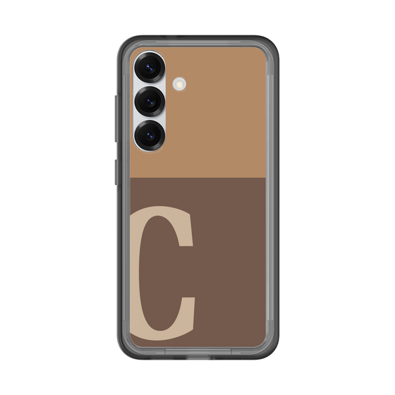 スリムプロテクションプレミアムケース［ オリジナル - initial two tone - C brown ］
