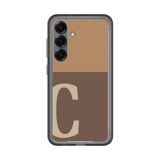 スリムプロテクションプレミアムケース［ オリジナル - initial two tone - C brown ］