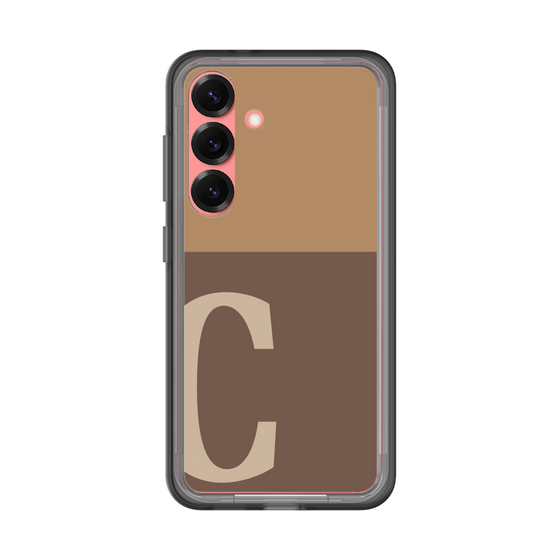 スリムプロテクションプレミアムケース［ オリジナル - initial two tone - C brown ］