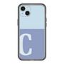 スリムプロテクションプレミアムケース［ オリジナル - initial two tone - C blue ］
