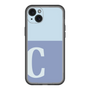 スリムプロテクションプレミアムケース［ オリジナル - initial two tone - C blue ］