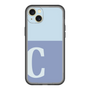 スリムプロテクションプレミアムケース［ オリジナル - initial two tone - C blue ］
