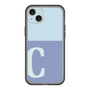 スリムプロテクションプレミアムケース［ オリジナル - initial two tone - C blue ］
