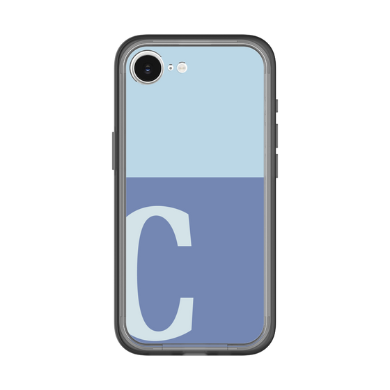 スリムプロテクションプレミアムケース［ オリジナル - initial two tone - C blue ］