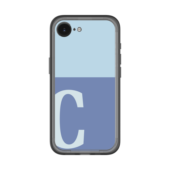 スリムプロテクションプレミアムケース［ オリジナル - initial two tone - C blue ］