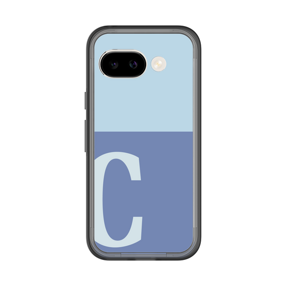 スリムプロテクションプレミアムケース［ オリジナル - initial two tone - C blue ］