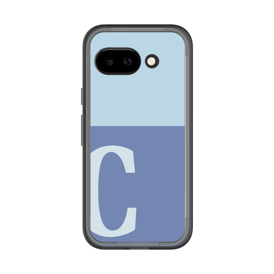 スリムプロテクションプレミアムケース［ オリジナル - initial two tone - C blue ］