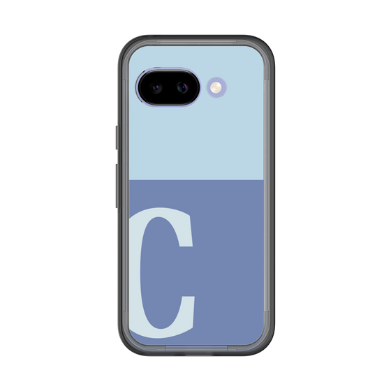スリムプロテクションプレミアムケース［ オリジナル - initial two tone - C blue ］