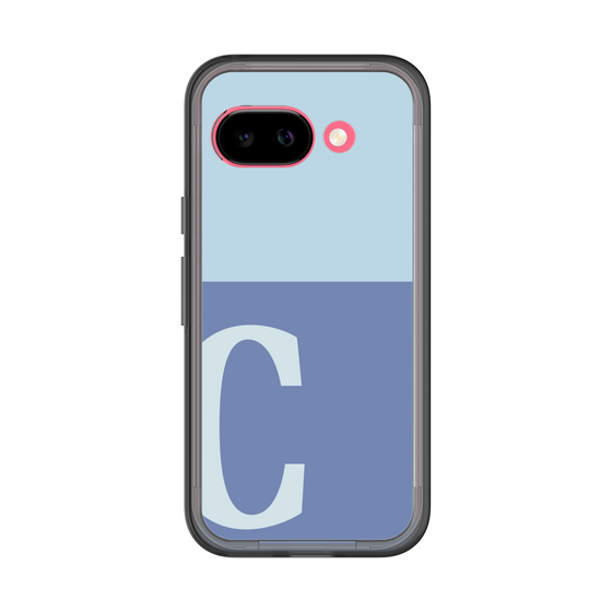 スリムプロテクションプレミアムケース［ オリジナル - initial two tone - C blue ］