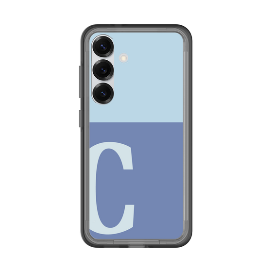 スリムプロテクションプレミアムケース［ オリジナル - initial two tone - C blue ］