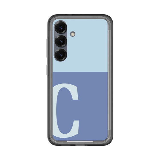 スリムプロテクションプレミアムケース［ オリジナル - initial two tone - C blue ］