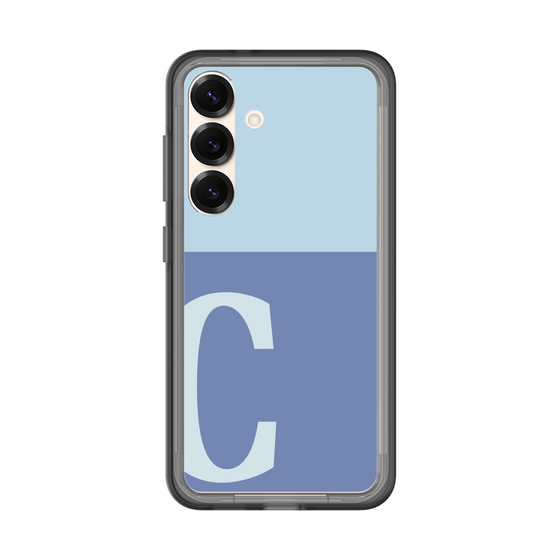 スリムプロテクションプレミアムケース［ オリジナル - initial two tone - C blue ］
