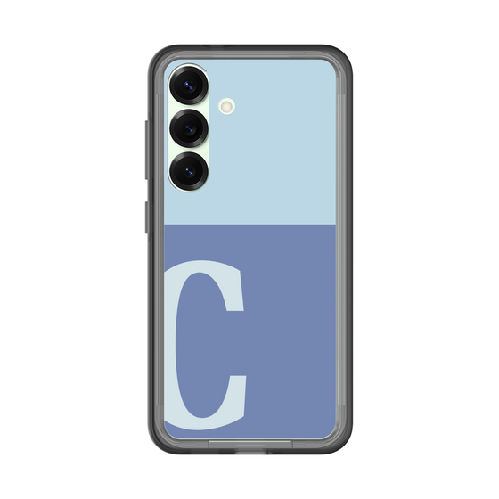 スリムプロテクションプレミアムケース［ オリジナル - initial two tone - C blue ］