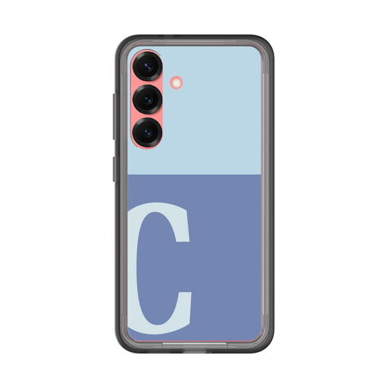 スリムプロテクションプレミアムケース［ オリジナル - initial two tone - C blue ］