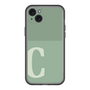 スリムプロテクションプレミアムケース［ オリジナル - initial two tone - C green ］