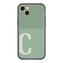 スリムプロテクションプレミアムケース［ オリジナル - initial two tone - C green ］