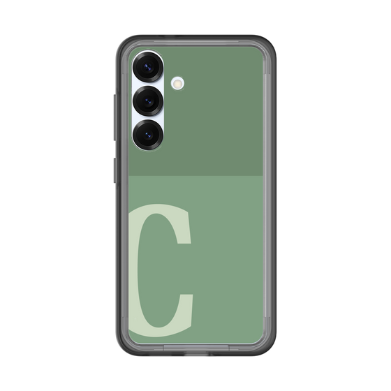スリムプロテクションプレミアムケース［ オリジナル - initial two tone - C green ］