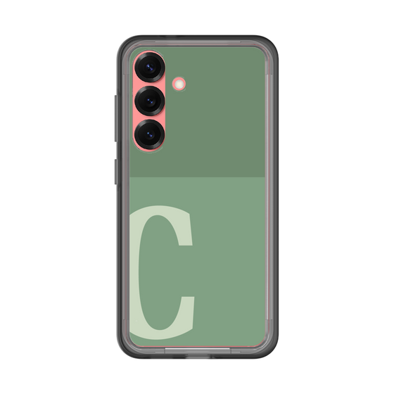 スリムプロテクションプレミアムケース［ オリジナル - initial two tone - C green ］