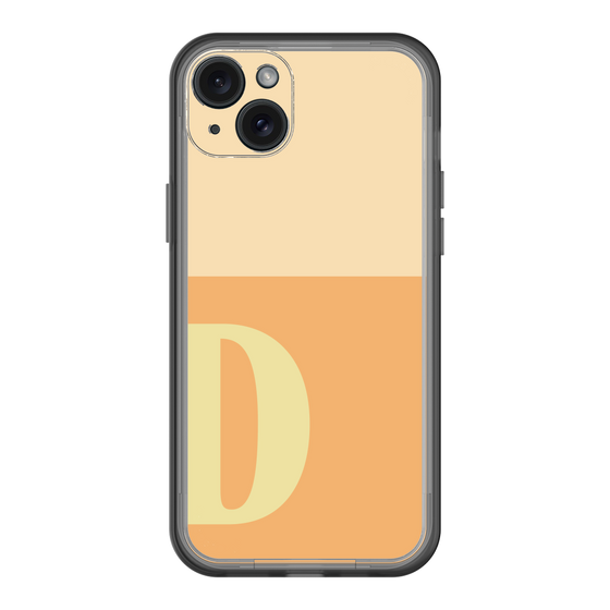 スリムプロテクションプレミアムケース［ オリジナル - initial two tone - D orange ］