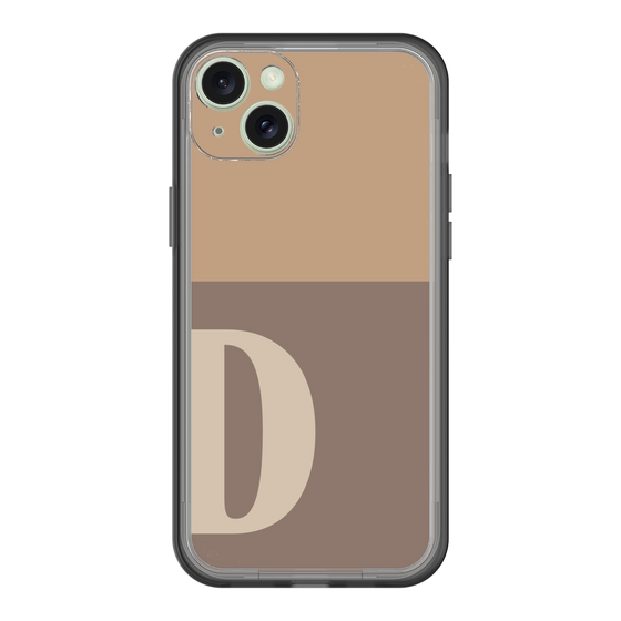 スリムプロテクションプレミアムケース［ オリジナル - initial two tone - D brown ］