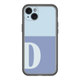 スリムプロテクションプレミアムケース［ オリジナル - initial two tone - D blue ］