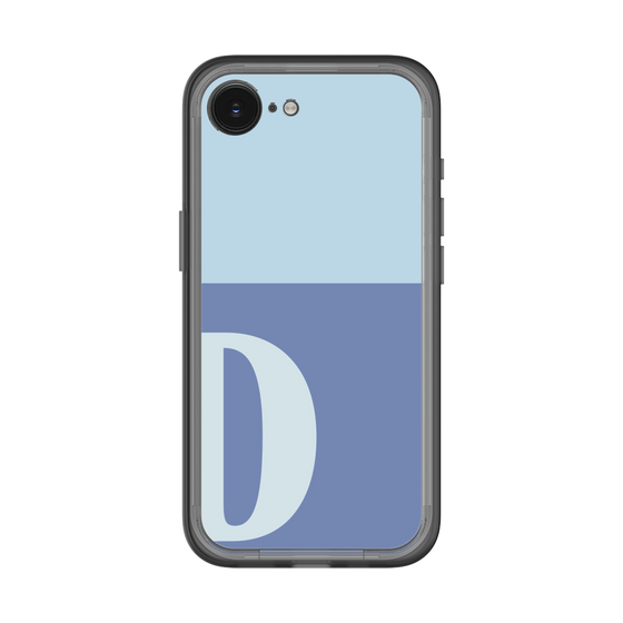 スリムプロテクションプレミアムケース［ オリジナル - initial two tone - D blue ］