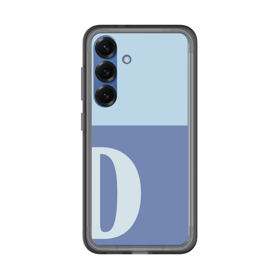 スリムプロテクションプレミアムケース［ オリジナル - initial two tone - D blue ］