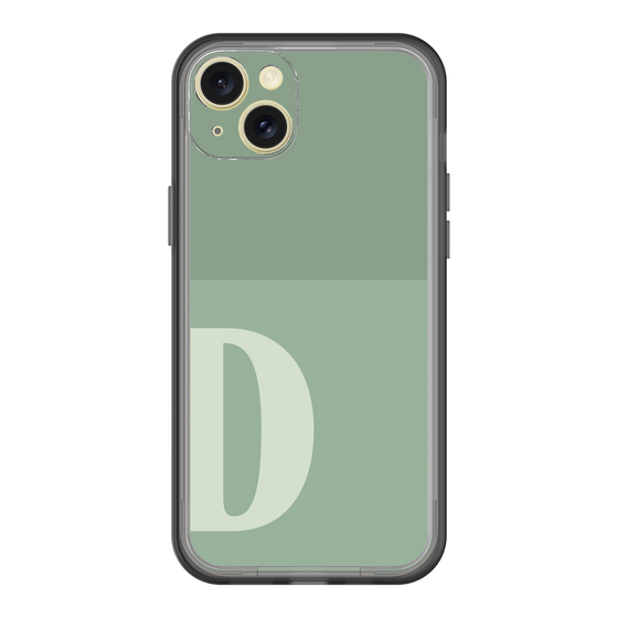 スリムプロテクションプレミアムケース［ オリジナル - initial two tone - D green ］