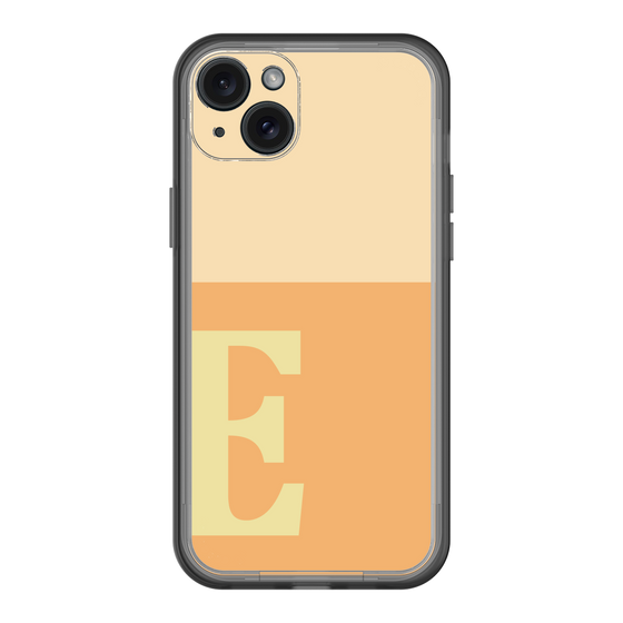 スリムプロテクションプレミアムケース［ オリジナル - initial two tone - E orange ］