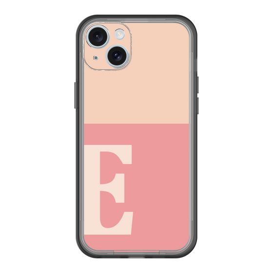 スリムプロテクションプレミアムケース［ オリジナル - initial two tone - E pink ］