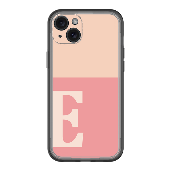 スリムプロテクションプレミアムケース［ オリジナル - initial two tone - E pink ］