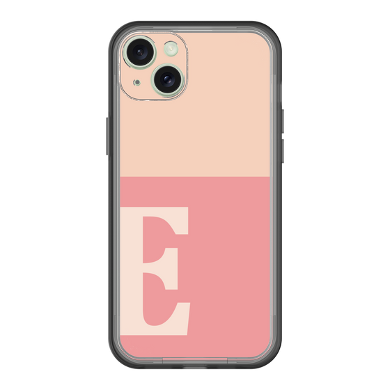 スリムプロテクションプレミアムケース［ オリジナル - initial two tone - E pink ］