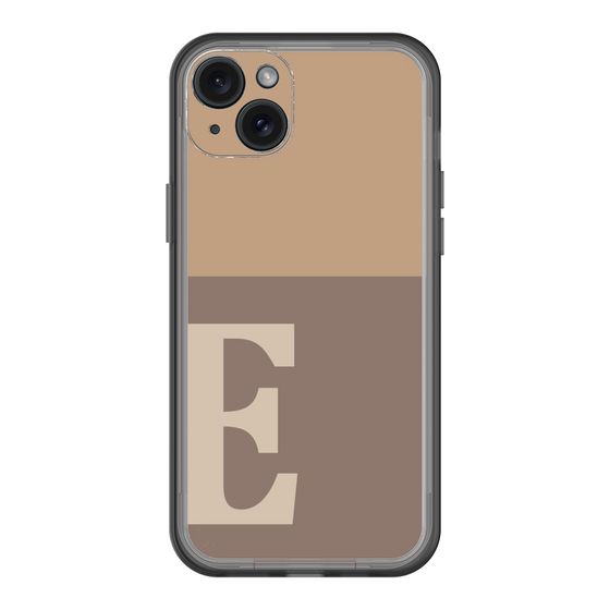 スリムプロテクションプレミアムケース［ オリジナル - initial two tone - E brown ］