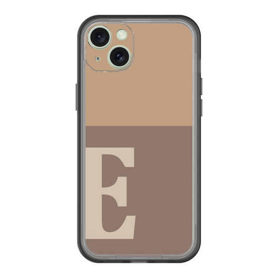 スリムプロテクションプレミアムケース［ オリジナル - initial two tone - E brown ］