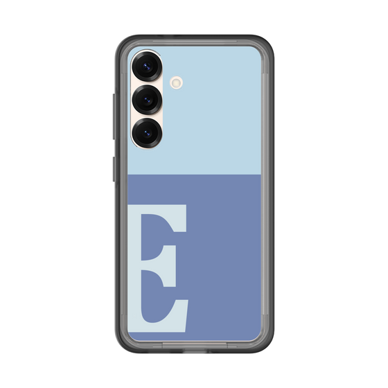 スリムプロテクションプレミアムケース［ オリジナル - initial two tone - E blue ］