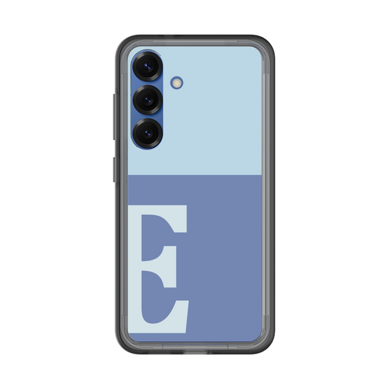 スリムプロテクションプレミアムケース［ オリジナル - initial two tone - E blue ］