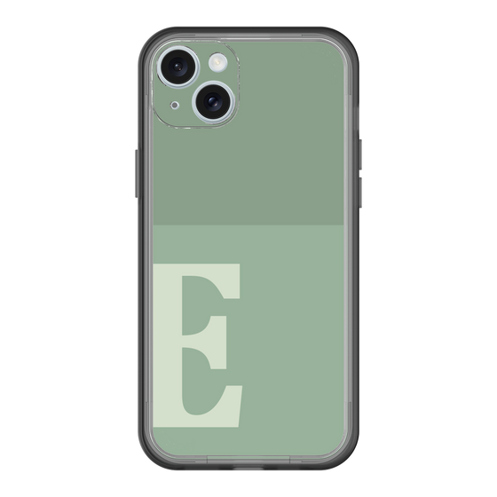 スリムプロテクションプレミアムケース［ オリジナル - initial two tone - E green ］