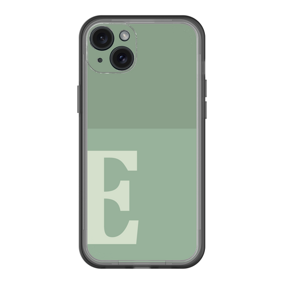 スリムプロテクションプレミアムケース［ オリジナル - initial two tone - E green ］