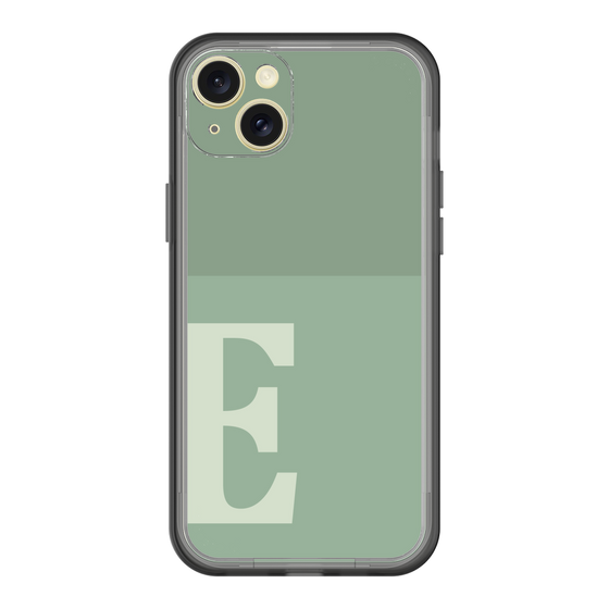 スリムプロテクションプレミアムケース［ オリジナル - initial two tone - E green ］