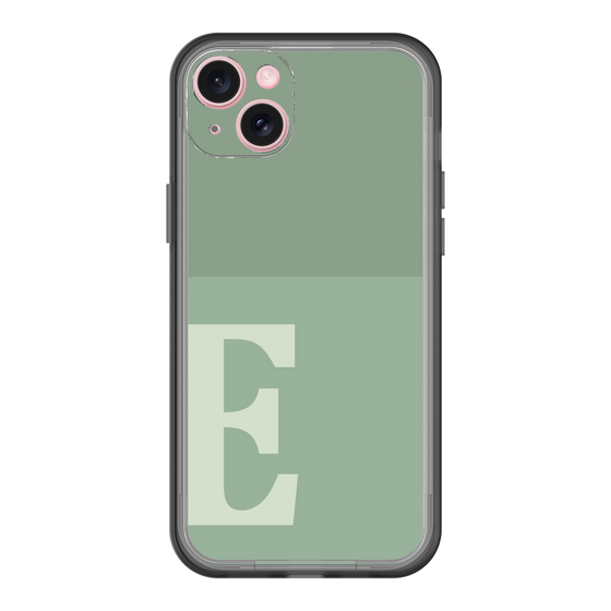スリムプロテクションプレミアムケース［ オリジナル - initial two tone - E green ］