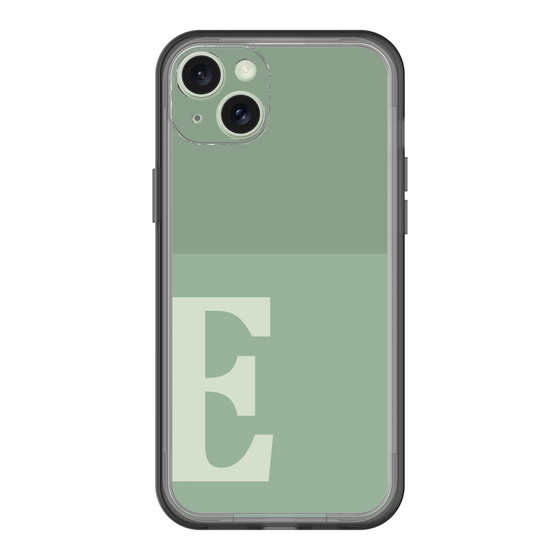 スリムプロテクションプレミアムケース［ オリジナル - initial two tone - E green ］