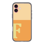 スリムプロテクションプレミアムケース［ オリジナル - initial two tone - F orange ］